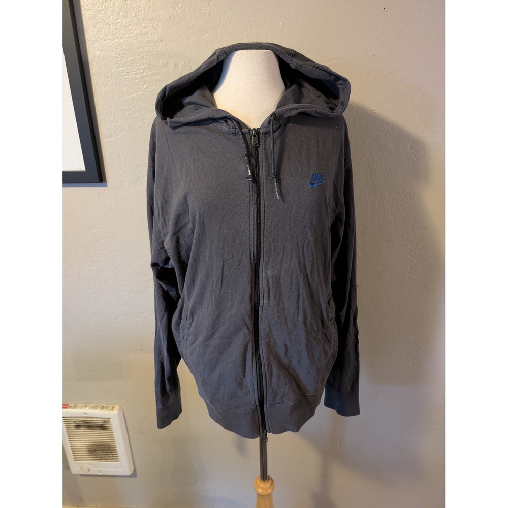 Mens‎ Nike Full zip grey hooded jacket sz XL